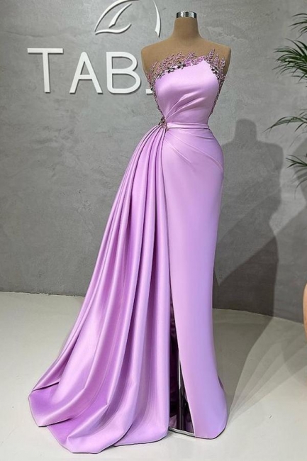 Lilac Long Glitter Evening Dresses | Cheap Prom Dresses