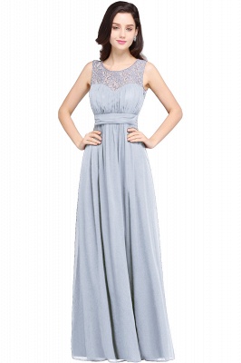 Amazing A-Line Lace Long Prom Sleeveless Dress Chiffon Scoop Online_9