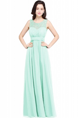 Amazing A-Line Lace Long Prom Sleeveless Dress Chiffon Scoop Online_6