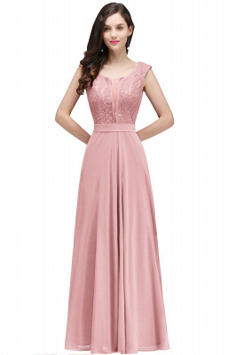 Fabulous Floor-Length A-Line Lace Burgundy Prom Dress_1