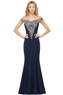 Fabulous Floor-Length Off-The-Shoulder Dress With Lace Appliques_5