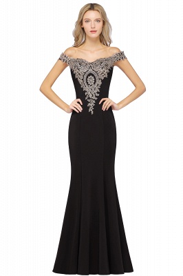 Fabulous Floor-Length Off-The-Shoulder Dress With Lace Appliques_6