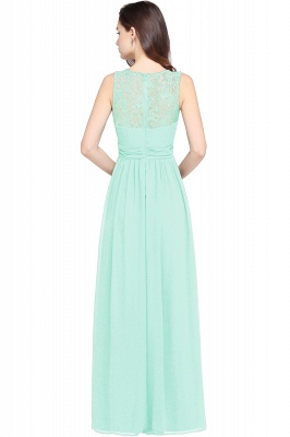 Amazing A-Line Lace Long Prom Sleeveless Dress Chiffon Scoop Online_7