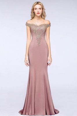 Fabulous Floor-Length Off-The-Shoulder Dress With Lace Appliques_20