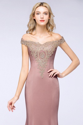 Fabulous Floor-Length Off-The-Shoulder Dress With Lace Appliques_24