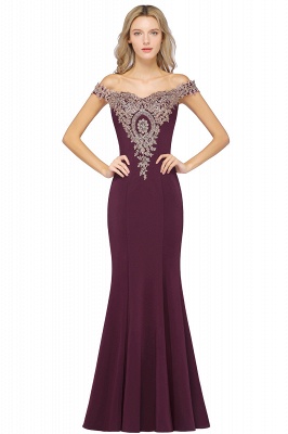 Fabulous Floor-Length Off-The-Shoulder Dress With Lace Appliques_4