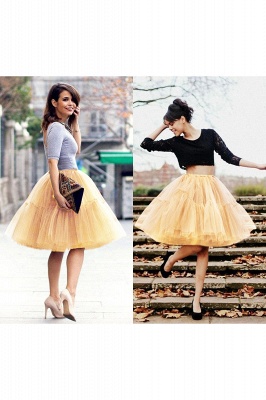 Women Tutu Tulle Skirts Layered Swing Petticoat Wedding Party Dress_67