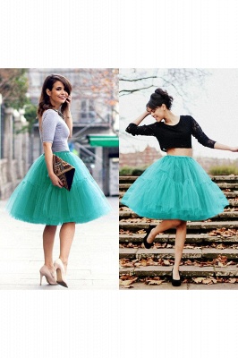 Women Tutu Tulle Skirts Layered Swing Petticoat Wedding Party Dress_57