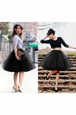 Women Tutu Tulle Skirts Layered Swing Petticoat Wedding Party Dress_38