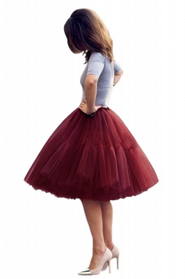 Women Tutu Tulle Skirts Layered Swing Petticoat Wedding Party Dress_44