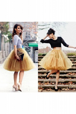 Women Tutu Tulle Skirts Layered Swing Petticoat Wedding Party Dress_49