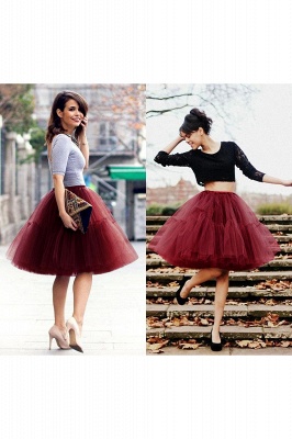 Women Tutu Tulle Skirts Layered Swing Petticoat Wedding Party Dress_45