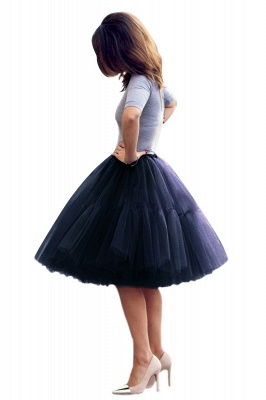 Women Tutu Tulle Skirts Layered Swing Petticoat Wedding Party Dress_28