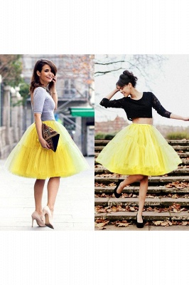 Women Tutu Tulle Skirts Layered Swing Petticoat Wedding Party Dress_43