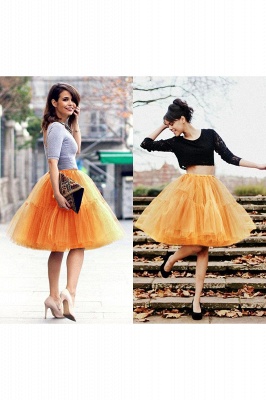 Women Tutu Tulle Skirts Layered Swing Petticoat Wedding Party Dress_29