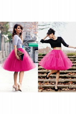 Women Tutu Tulle Skirts Layered Swing Petticoat Wedding Party Dress_53