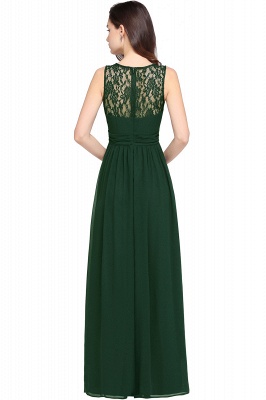 Amazing A-Line Lace Long Prom Sleeveless Dress Chiffon Scoop Online_12