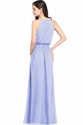 Fabulous Halter Chiffon Sleeveless Party Dress Long_8