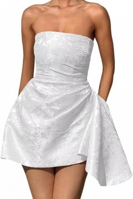 Strapless Short Homecoming Dress Sleeveless On Sale_1