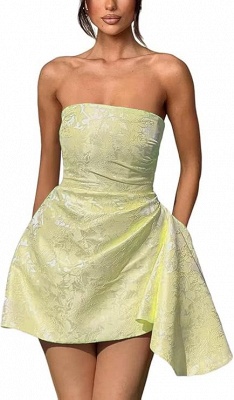 Strapless Short Homecoming Dress Sleeveless On Sale_8