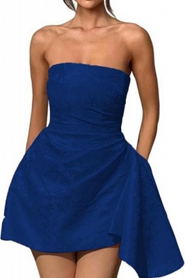 Strapless Short Homecoming Dress Sleeveless On Sale_13