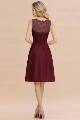 Charming V-Neck Short Sleeveless Gorgeous Homecoming Dress With Lace_4