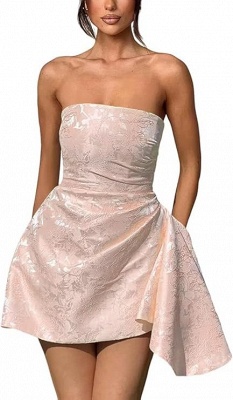 Strapless Short Homecoming Dress Sleeveless On Sale_39