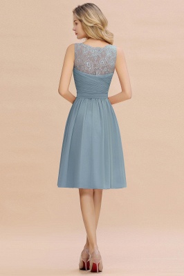 Charming V-Neck Short Sleeveless Gorgeous Homecoming Dress With Lace_8