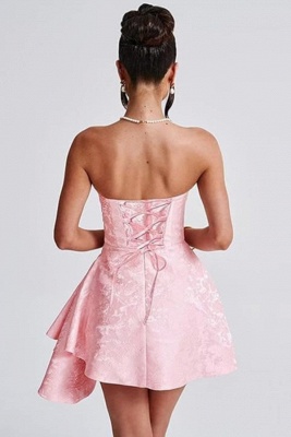 Strapless Short Homecoming Dress Sleeveless On Sale_25