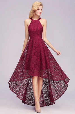 Lindo vestido de festa de renda sem mangas com decote em U online