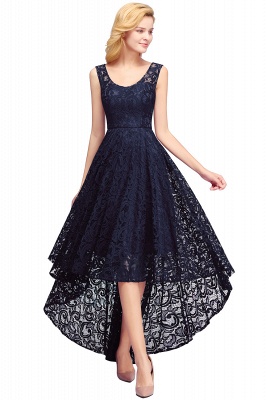 Beautiful Lace Scoop Sleeveless Prom Party Dress_16