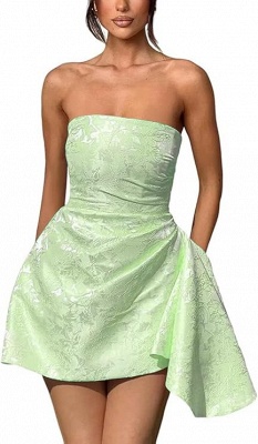 Strapless Short Homecoming Dress Sleeveless On Sale_19