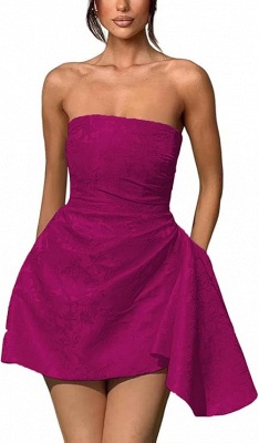 Strapless Short Homecoming Dress Sleeveless On Sale_5