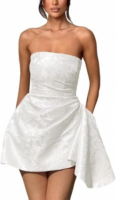 Strapless Short Homecoming Dress Sleeveless On Sale_2