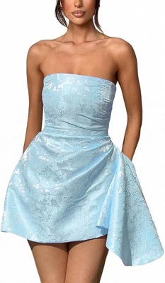 Strapless Short Homecoming Dress Sleeveless On Sale_11