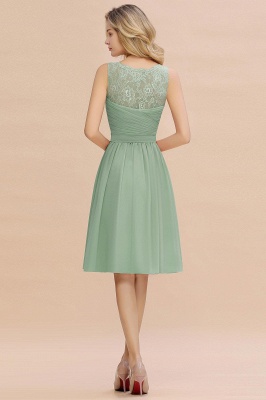 Charming V-Neck Short Sleeveless Gorgeous Homecoming Dress With Lace_6