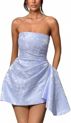 Strapless Short Homecoming Dress Sleeveless On Sale_10