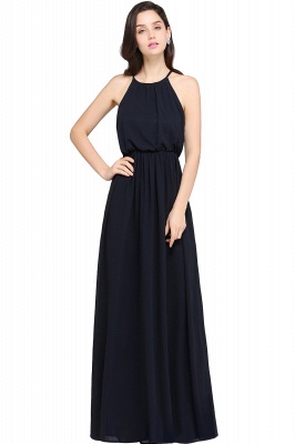 Fabulous Halter Chiffon Sleeveless Party Dress Long_6