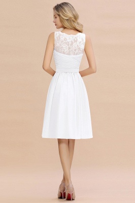 Charming V-Neck Short Sleeveless Gorgeous Homecoming Dress With Lace_12