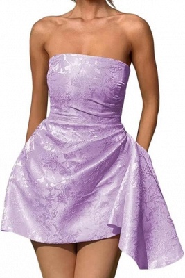 Strapless Short Homecoming Dress Sleeveless On Sale_9