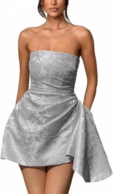 Strapless Short Homecoming Dress Sleeveless On Sale_16