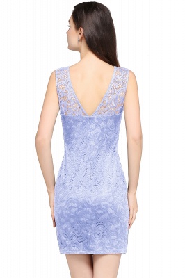 Designer Party Sleeveless Lace Scoop Sheath Dress Online_15