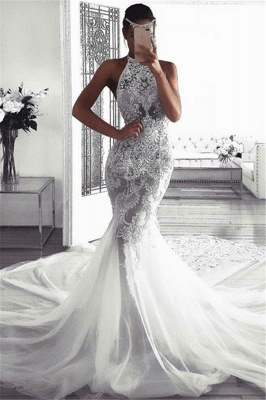 Sexy bling cheap wedding dress