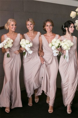 Elegant V-neck Sexy Bridesmaid Dresses   Long Party Dress for Maid of Honor BA7824_1